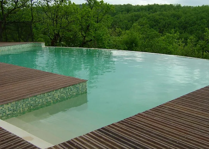 Des Camazets Avec Piscine 펜션 Trespoux-Rassiels