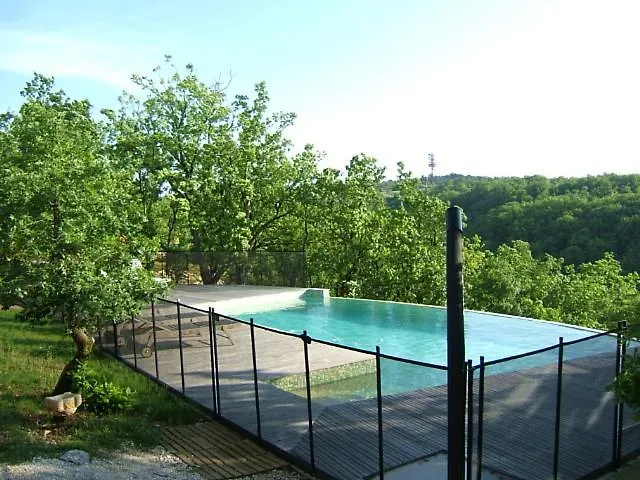 Des Camazets Avec Piscine 펜션 *